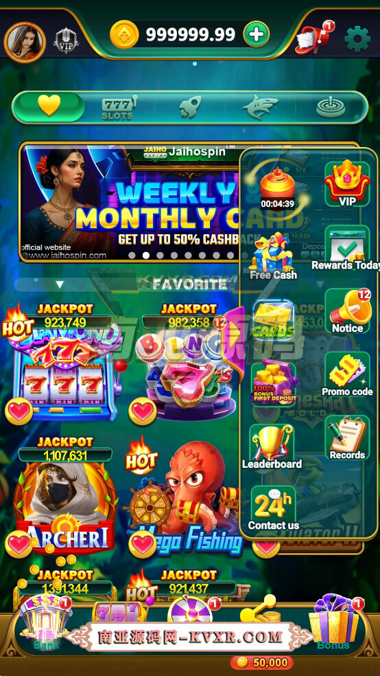 Jaiho Spin Yono 印度老虎机源码 / 英文版 Slots 24在线游戏平台