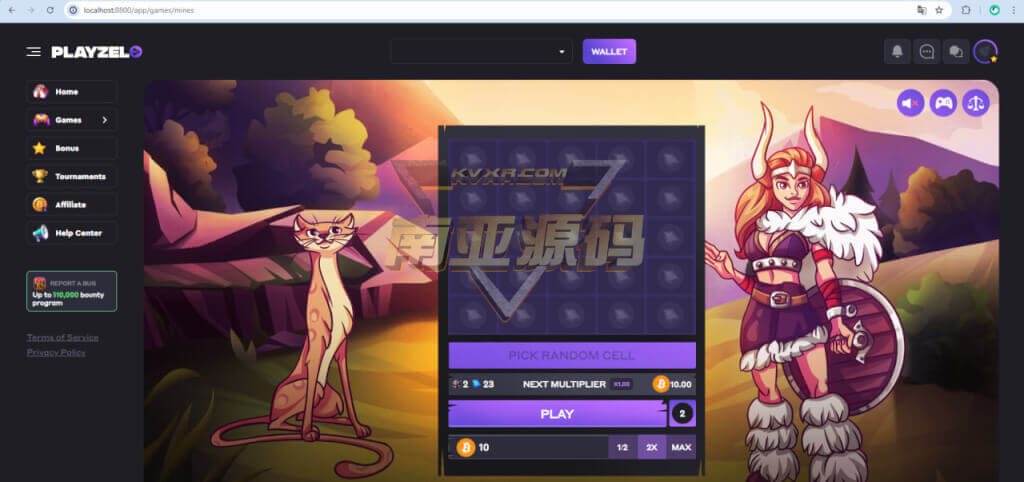 PlayZelo加密货币赌场源码